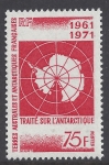 1971 French Antarctic - SG.71 10th Anniversary of Antarctic Treaty - 1 value U/M (MNH)