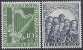 1950 Berlin SG.B72-3 Re -establishment of Berlin Philharmonic Orchestra set 2 values U/M (MNH)
