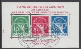 1949 Berlin - SG.70a  Berlin Relief Fund  Mini Sheet very fine used.