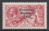 1928 KGV  SG.87 5/- rose red U/M (MNH)