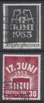 1953 Berlin - SG.B110-1 East German Uprising 2 values. very fine used.