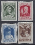 1929 Liechtenstein SG.92-5 Accession of Prince Francis I  set 4 values U/M (MNH)