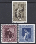1952 Liechtenstein SG.305-7 Paintings set 3 values U/M (MNH)