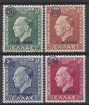 1946 Greece - SG.642/5 Restoration of the Monarchy set 4 values U/M (MNH)