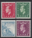 1952 Greece - SG.702/5 50th Birthday of King Paul. set 4 values U/M (MNH)