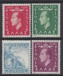 1952 Greece - SG.702/5 50th Birthday of King Paul. set 4 values U/M (MNH)