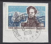 1968 French Antarctic - SG.44  Dumont D'Urville Commemoration. very fine used.