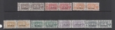 1916 - 24 Eritrea - SG.P53 & P55-60 (no P54) mounted mint.