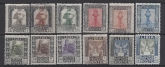1921 Libya - SG22A-33A perf 14¼ x 13¾  set of 12 values mounted mint.