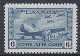 1942 Canada SG.399  6c blue 'Air Training Camp' .  u/m (mnh) catalogue value £32.00