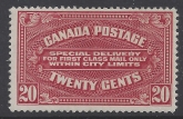 1922 Canada  20cent carmine red Special Delivery - SG. S4 u/m (MNH) catalogue value £40.00