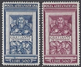 1951 Vatican - SG.173-174 8th Centenary of Decree of Gratian U/M (MNH) Cat. Value £550