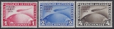 1931 Germany  SG.469-71  Polar Flight of Graf Zeppelin. overprinted 'POLAR-FAHRT 1931' 3 values U/M (MNH) Scarce.