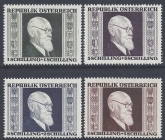 1946 Austria - SG.972-5 1st Anniversary of Establishment of Renner Government. set of 4 values Unmounted Mint (MNH)