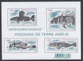 2016 French Antarctic MS.778  Fish - mini sheet U/M (MNH)