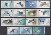 1987 South Georgia SG.161-75 Birds set 15 values U/M (MNH)