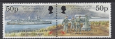 1995 South Georgia SG.255-6 50th Anniversary of End of 2nd World War set 2 values U/M (MNH)