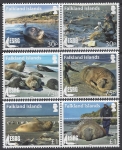 2015 Falkland Islands SG.1328-33 Elephant Seal Research Group. set 6 values U/M (MNH)