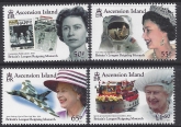 2015 Ascension Island SG.1229-32 Great Britains Longest Reigning Monarch set 4 values U/M (MNH)