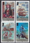 2015 Ascension Island - SG.1237-40 William Dampier set of 4 values U/M (MNH)