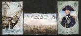 2005 British Indian Ocean Territory - SG.344-6 Bicentenary of Battle of Trafalgar (2nd Issue) 3 values  u/m (MNH)