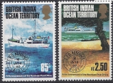 1974 British Indian Ocean Territory - SG.56-7 Fifth Anniversary of Nordvaer Travelling Post Office. set 2 values u/m (MNH)