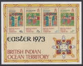 1973 British Indian Ocean Territory - MS.51  -  Easter. Mini Sheet  u/m (MNH)