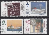 1988 St. Helena SG.527-30 300th Anniversary of Lloyds of London. set 4 values U/M (MNH)