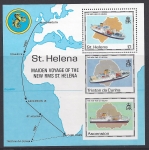 1990 St.Helena MS.576 Maiden Voyage of St. Helena II. Mini Sheet  U/M (MNH)