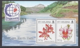 1995 St Helena  MS.704 Singapore 95 - Orchids. mini sheet  U/M (MNH)