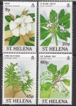 1989 St. Helena SG.531-4  Rare Plants (2nd series). set 4 values U/M (MNH)