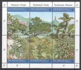 1997 St Helena SG.734-9 Endemic Plants from Diana's Peak National Park  set 6 values U/M (MNH)