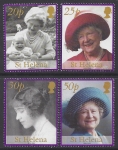 2002 St. Helena  SG.867-70 Queen Elizabeth The Queen Mother's Commemoration. set of 4 values U/M (MNH)