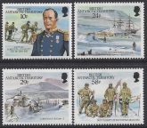 1987 British Antarctic. SG.155-8  75th Anniversary of Captain Scott's Arrival at South Pole set 4 values U/M (MNH)