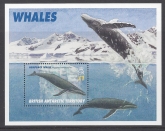 1996 British Antarctic. MS.269 Whales.  mini sheet U/M (MNH)