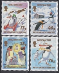 1997 British Antarctic. SG.276-9  Christmas set 4 values U/M (MNH)