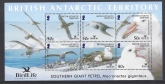 2005 British Antarctic - MS399   Birdlife International - Petrels. mini sheet  U/M (MNH)