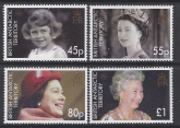 2006 British Antarctic.- SG.419-22  80th Birthday of Queen Elizabeth II  set 4 values U/M (MNH)