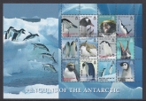 2008 British Antarctic. SG.474-85  Penguins of the Antarctic (3rd series) set 12 values  U/M (MNH)
