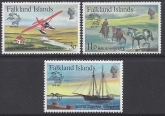 1979 Falkland Islands. SG.368-70 Centenary of UPU. set 3 values U/M (MNH)