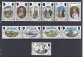 1982  Falkland Islands SG.439-49  150th Anniversary of British Administration.  set 11 values U/M (MNH)