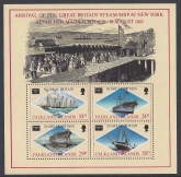 1986 Falkland Islands.  MS.531  Ameripex 86 Stamp Show.  mini sheet.   U/M (MNH)