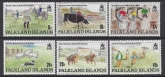 1989 Falkland Islands SG.587-92  Sports Association Activities. set 6 values U/M (MNH)