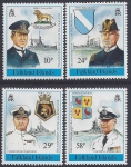 1989 Falkland Islands SG.593-6  75th Anniversary of The Battle of The Falklands. set 4 values U/M (MNH)