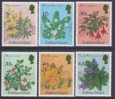 1994 Falkland Islands. SG.727-32  Flowering Shrubs. Set 6 values U/M (MNH)