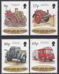 1998 Falkland Islands  SG.799-802  Centenary of Falkland Islands Fire Service.  set 4 values U/M (MNH)