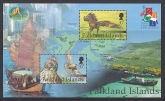 2001 Falkland Islands.  MS.895  Hong Kong 2001 Stamp Exhibition. mini sheet U/M (MNH)