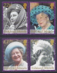 2002 Falkland Islands. SG.932-5 Queen Elizabeth The Queen Mother Commemoration.  set 4 values U/M (MNH)