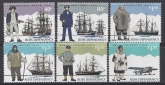 1996 Ross Dependency. SG.32-7 Antarctic Explorers. set 6 values U/M (MNH).