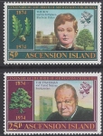 1974 Ascension Island SG.182-3  Birth Centenary of Sir Winston Churchill. set 2 values U/M (MNH)